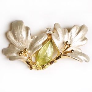 ✅ 5 for $25 - New Brooch, Floral Gold